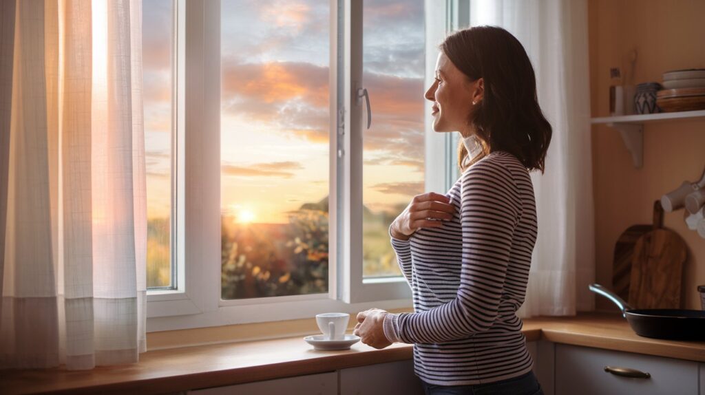 Mom Serene Morning Moment beore the storm