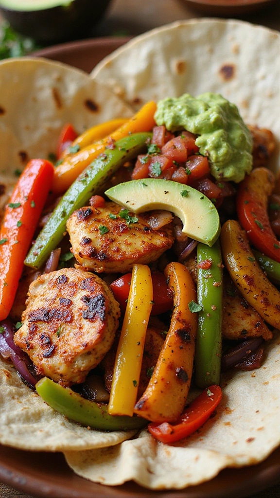 Chicken fajitas
